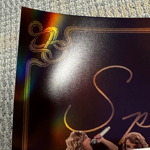 TAYLOR SWIFT Speak Now Taylor's Version Holographic Lithograph Poster 18"x24" - Picture 5 of 7